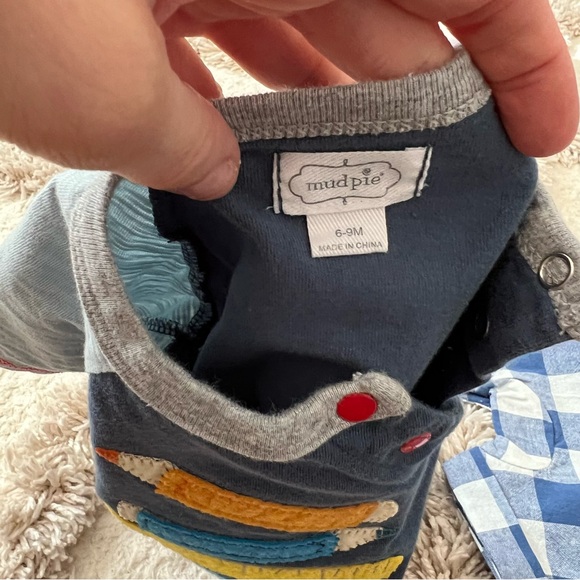 Mud Pie Baby Boys Bundle One Piece 6-9 months - Picture 7 of 8